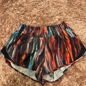 Lululemon multicolor hotty hot shorts